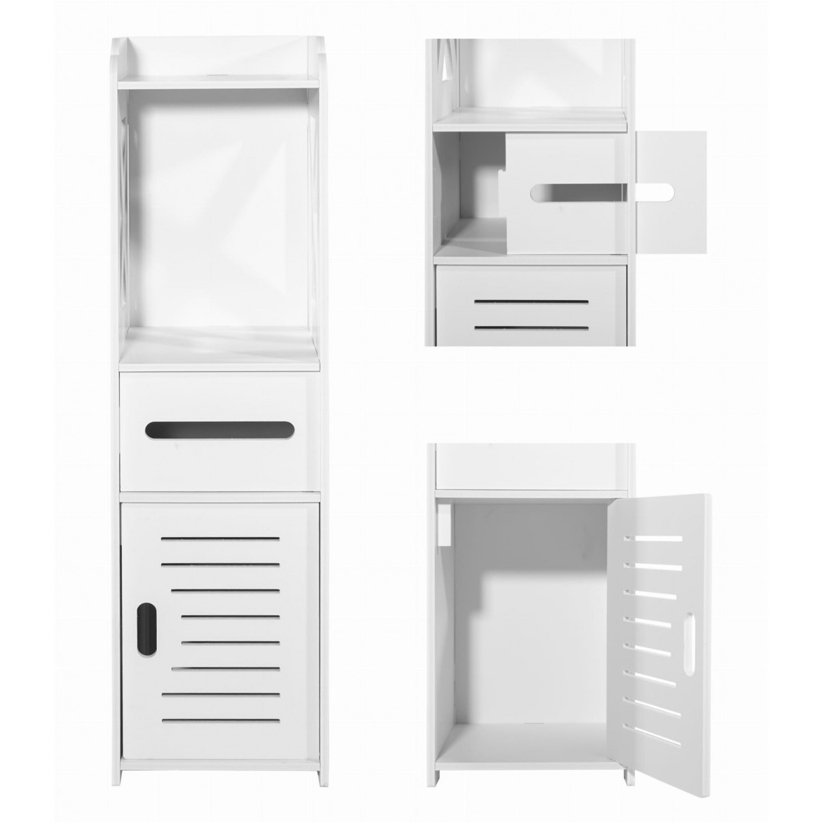mobiletto da bagno 80x21x25cm bianco megamix.sk