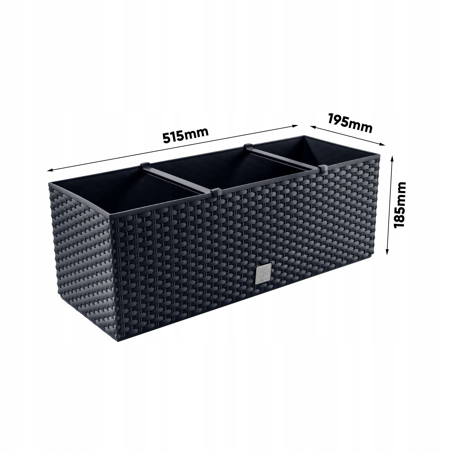 vaso 50x18x19cm 17L da balcone giardino megamix.sk