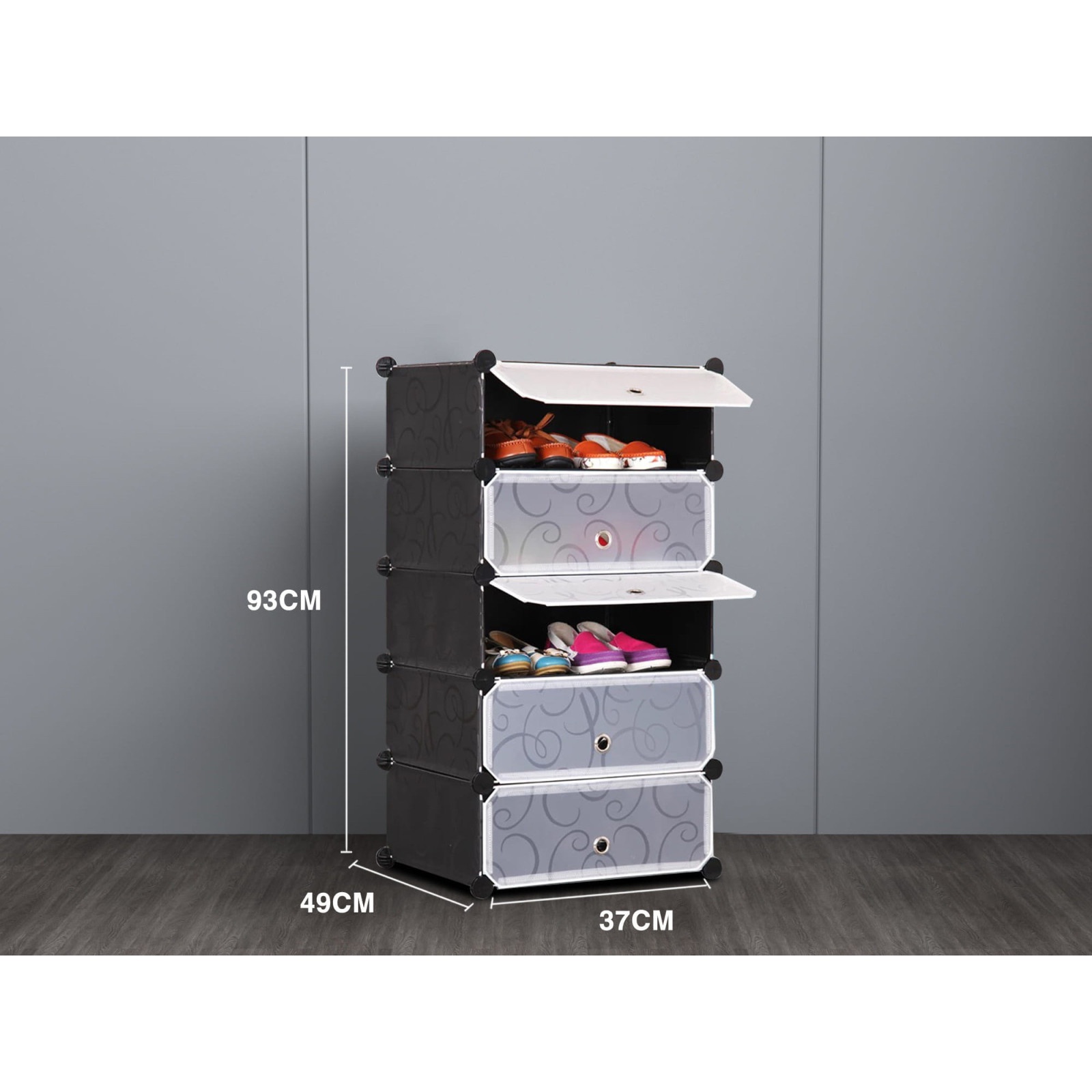 armadio modulare per scarpe 5 livelli megamix.sk