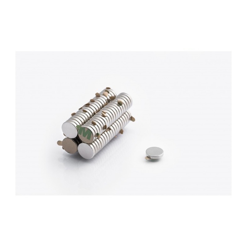 magnete al neodimio con colla 3M MW 10x2 N38 megamix.sk