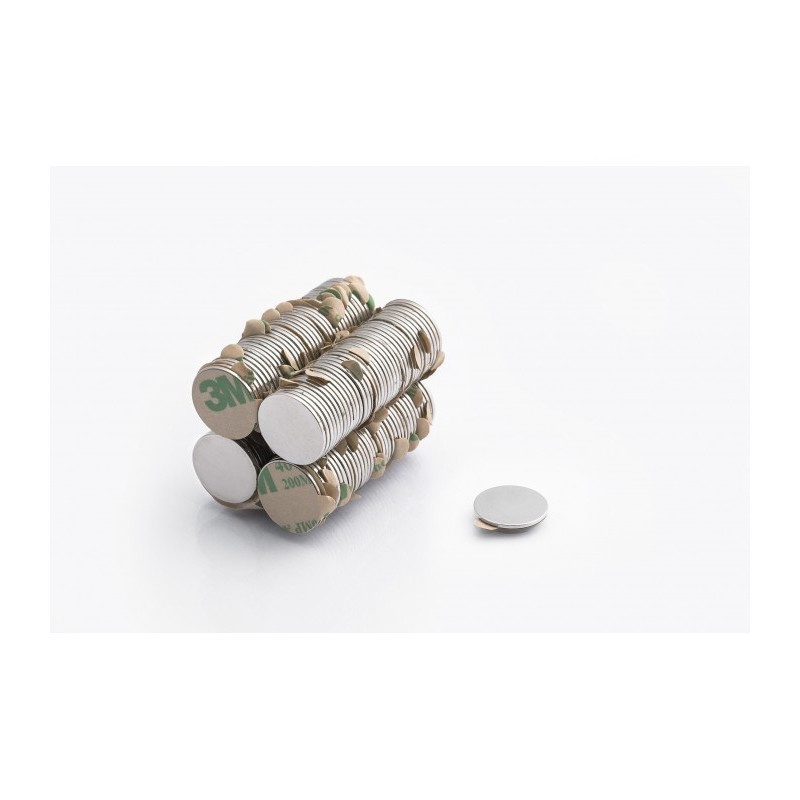 magnete al neodimio con colla 3M MW 15x1 N38 megamix.sk