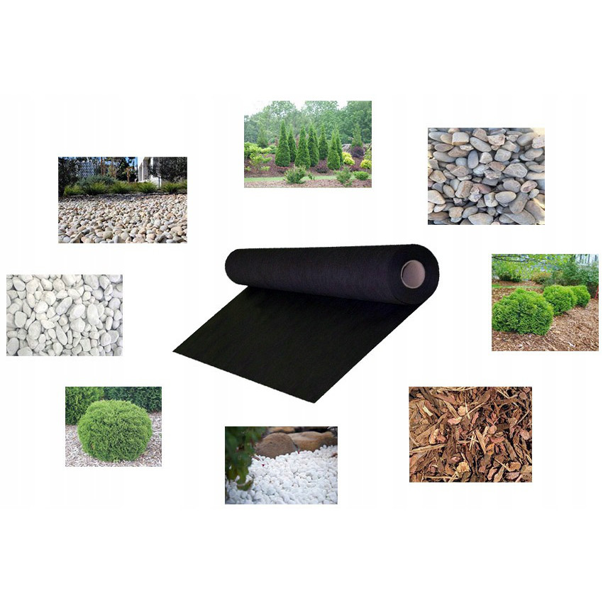 agrotextile non tessuto 160cm 1mb 100g/m2 nero spesso resistente megamix.sk