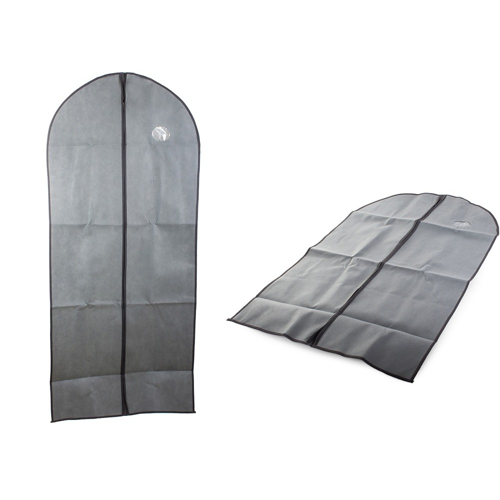 Copertura protettiva per abbigliamento 60x137cm con cerniera grigia megamix.sk