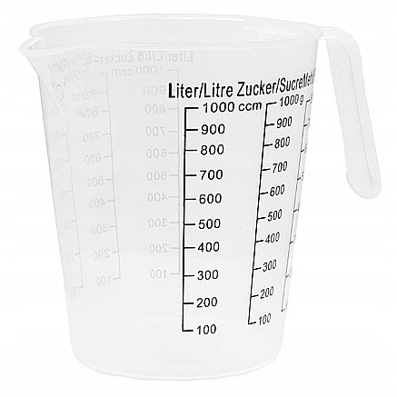 Brocca dosatrice da cucina 1L 13cm megamix.sk