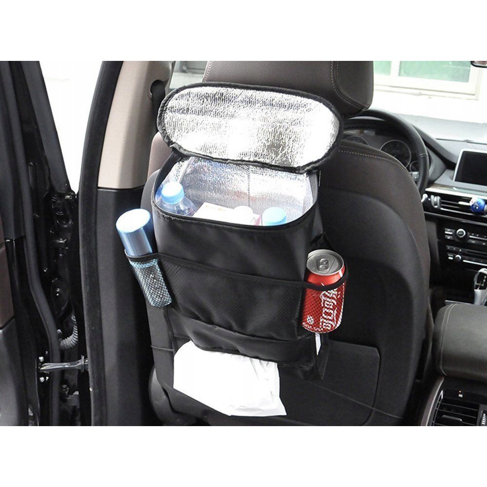 Organizer termico da auto per sedile 35x28x10cm nero megamix.sk