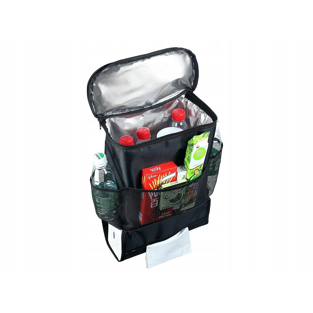 Organizer termico da auto per sedile 35x28x10cm nero megamix.sk