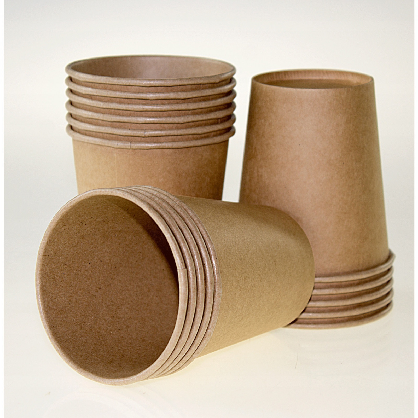 Bicchieri di carta Eco 250ml marrone 100 pz 9cm megamix.sk