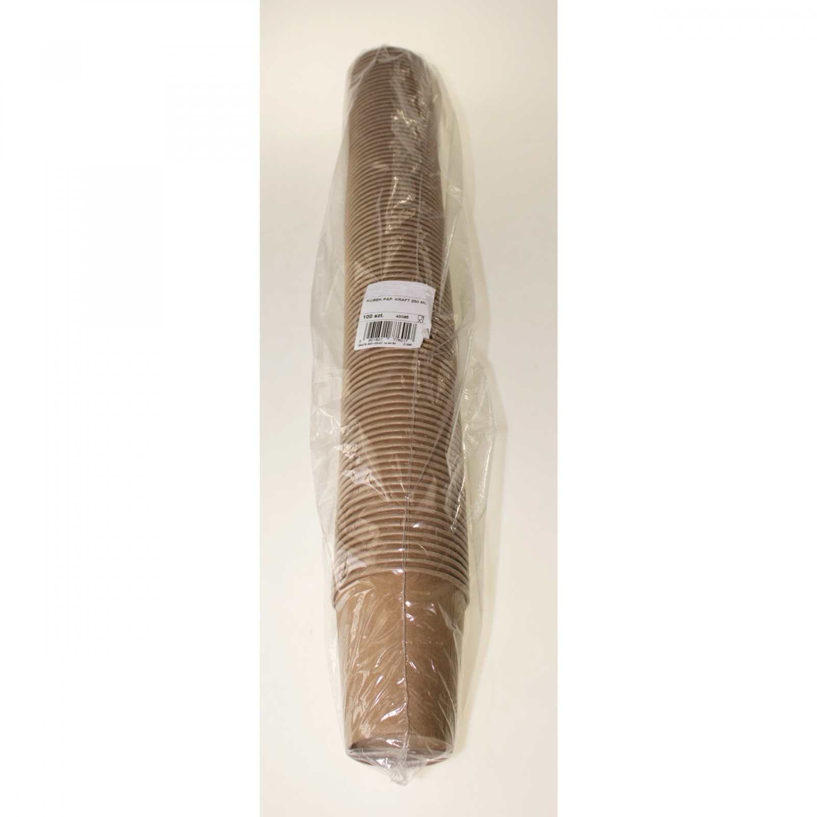 Bicchieri di carta Eco 250ml marrone 100 pz 9cm megamix.sk
