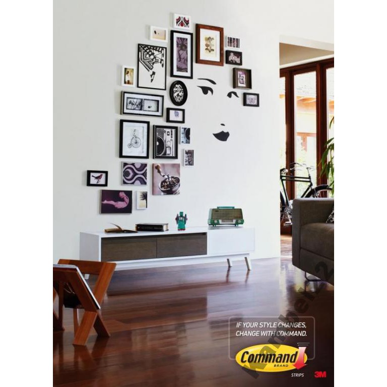 strisce per fissare l'immagine al muro fino a 5,4 kg 50x19mm megamix.sk
