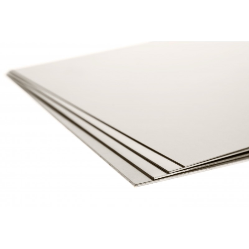 lamiera alluminio nichelato (argento nuovo) 100x50x0,3mm megamix.sk