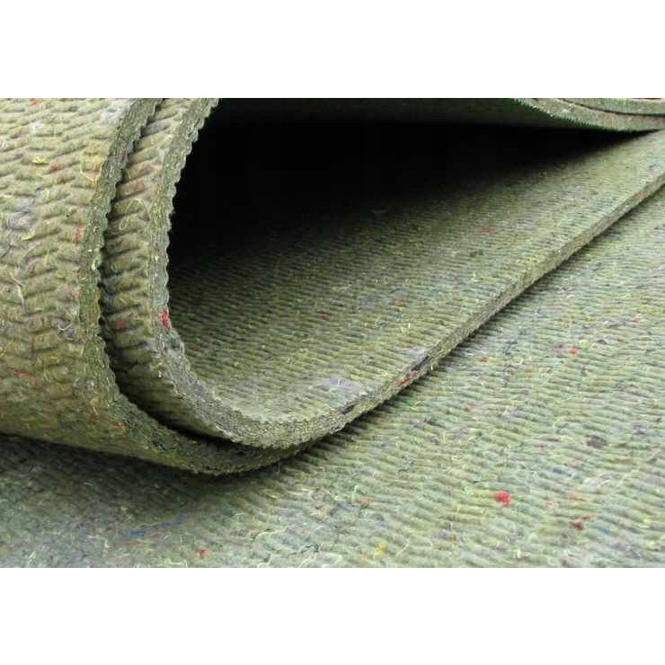 Tappeto fonoassorbente in feltro Poroso senza colla 10mm verde megamix
