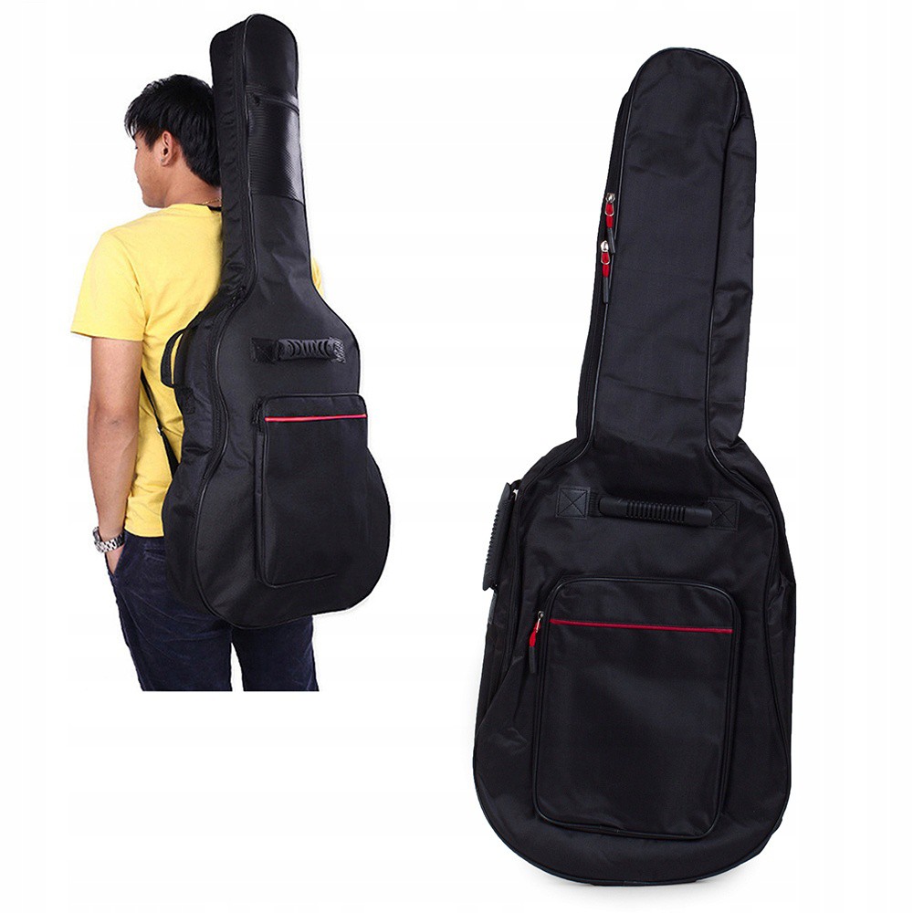 Custodia per chitarra in poliestere 107x42x13cm nera megamix.sk