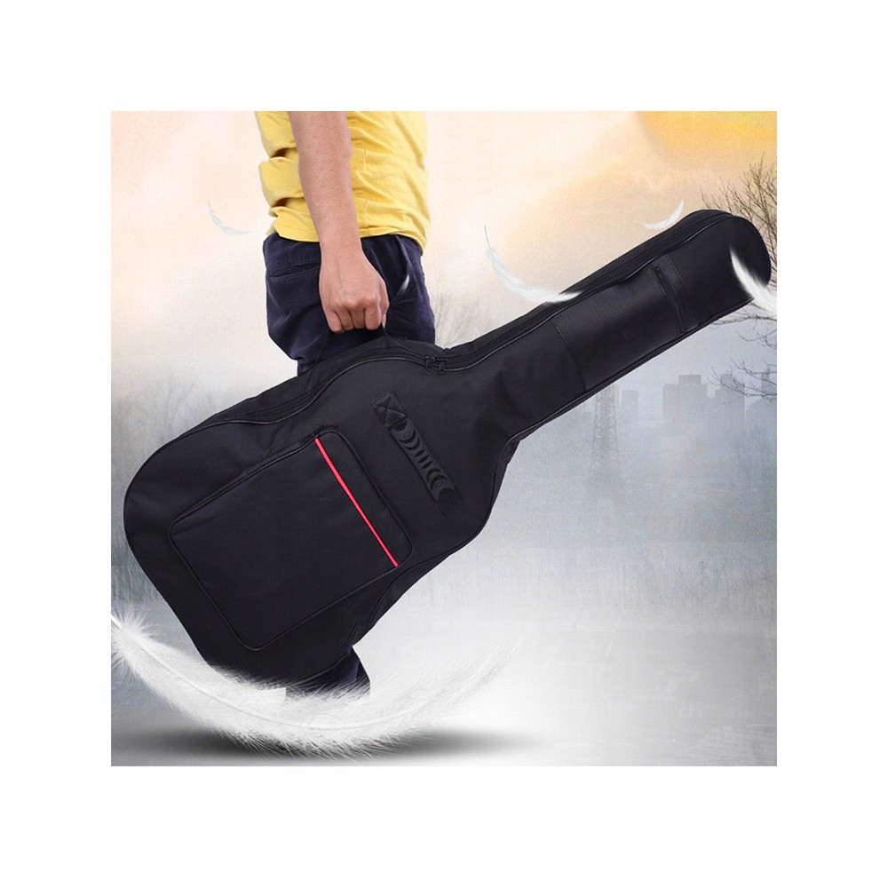 Custodia per chitarra in poliestere 107x42x13cm nera megamix.sk