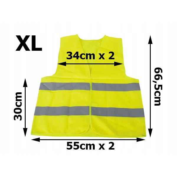 giletto riflettente giallo XL megamix.sk