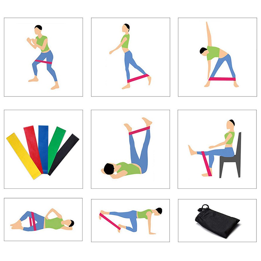 elastici per esercizi resistenti set fitness megafit megamix.sk