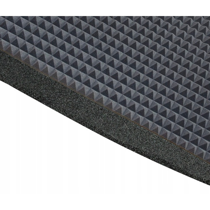 schiuma acustica autoadesiva fonoassorbente PIRAMIDE 40mm 200x100cm ignifuga megamix.sk