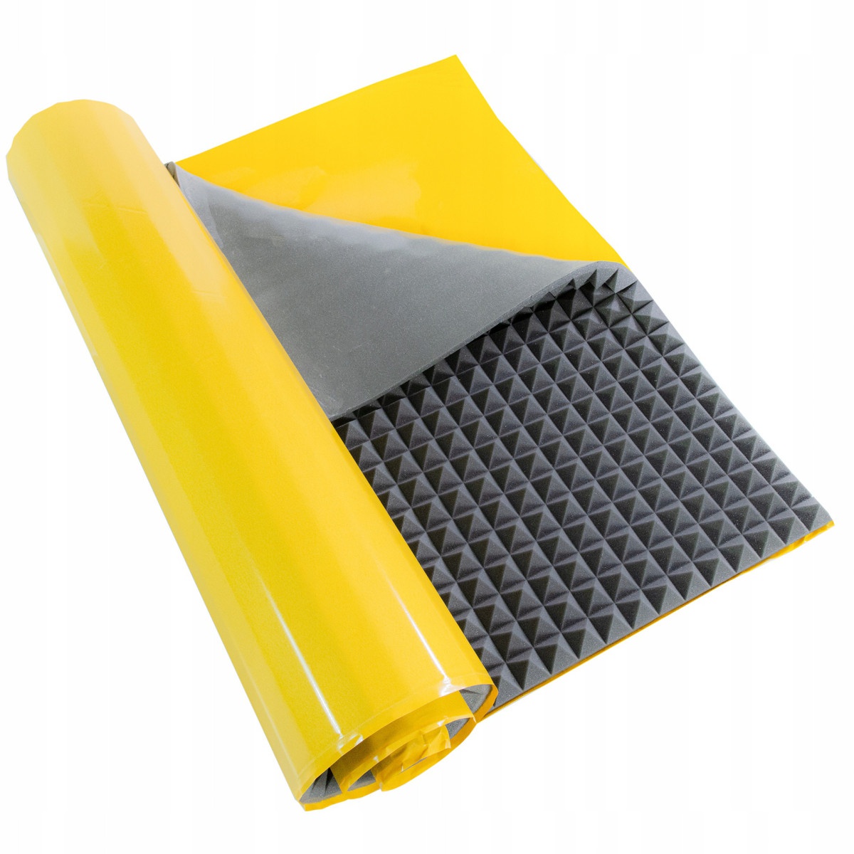 schiuma acustica autoadesiva fonoassorbente PIRAMIDE 40mm 200x100cm ignifuga megamix.sk