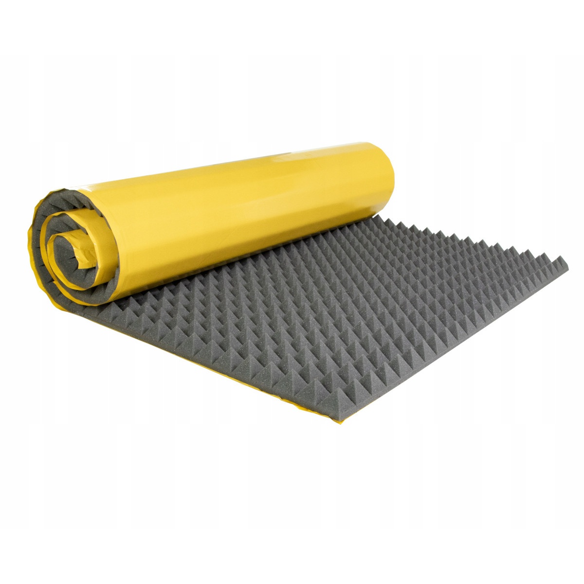 schiuma acustica autoadesiva fonoassorbente PIRAMIDE 60mm 200x100cm ignifuga megamix.sk