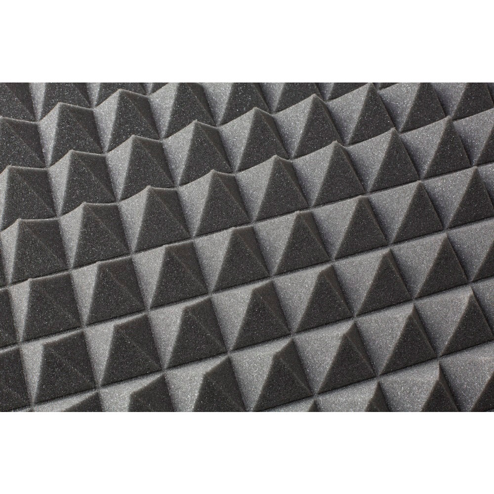 schiuma acustica autoadesiva piramidale fonoisolante PYRAMÍDA 70mm 200x100cm ignifuga megamix.sk