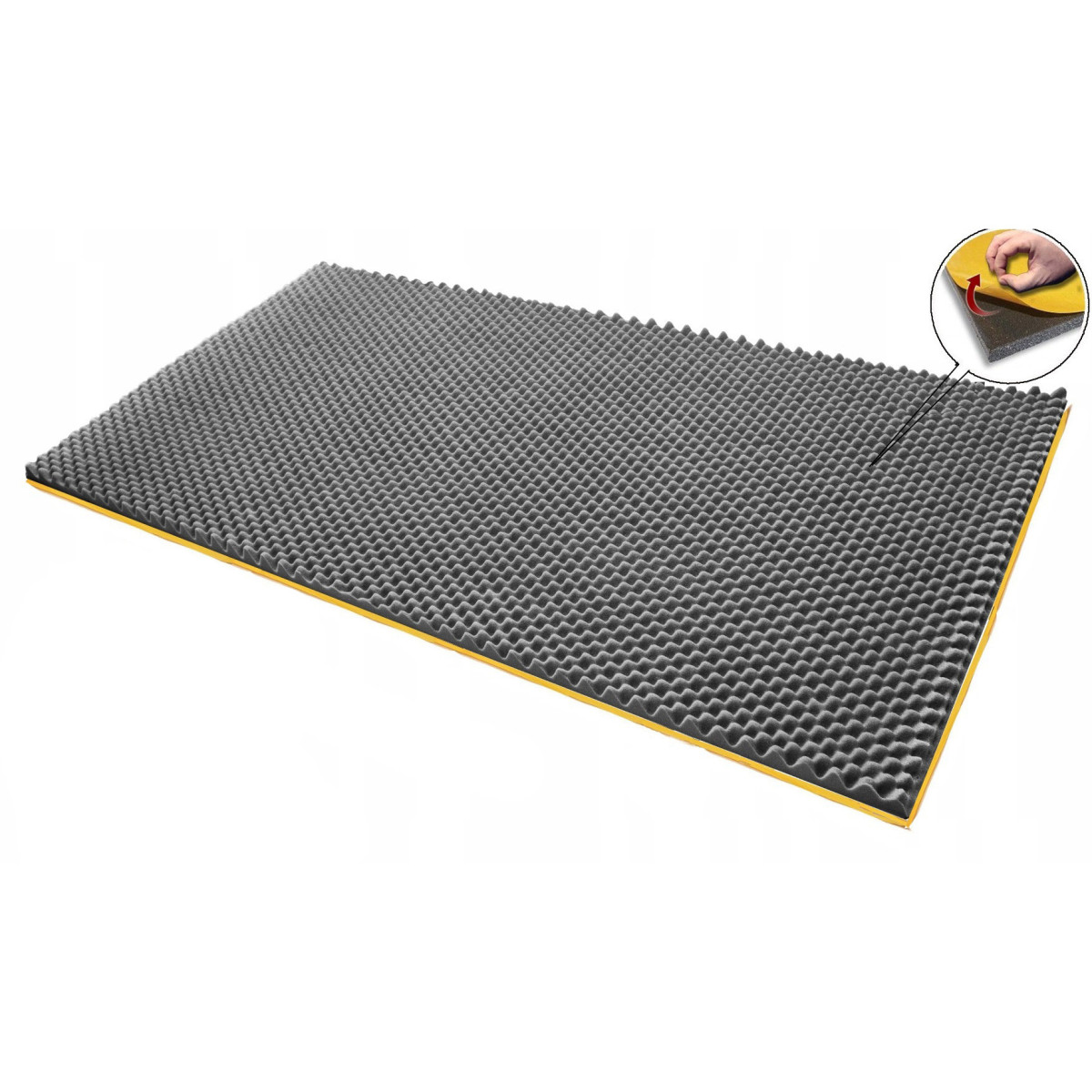 schiuma acustica adesiva fonoisolante VLNY 50mm 200x100cm ignifuga megamix.sk