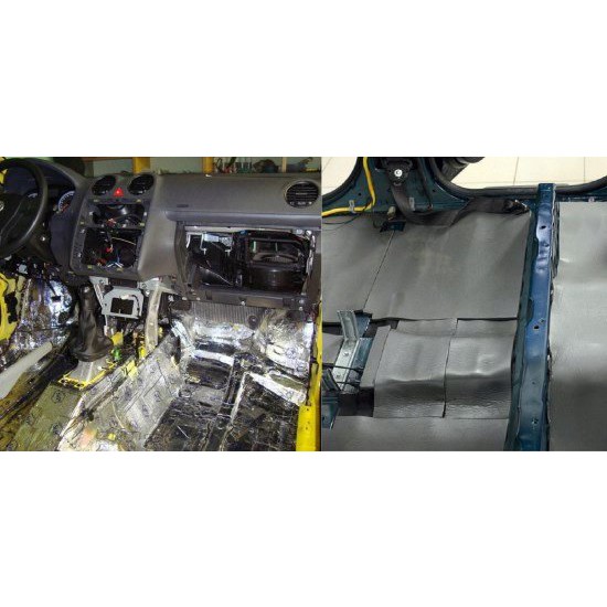 Schiuma autoadesiva 5mm 25x100cm pellicola scura per insonorizzazione LT5 megamix