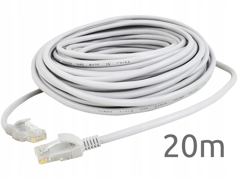 Cavo di rete LAN Ethernet coppia RJ45 20 m oro