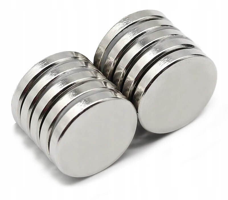 magnete al neodimio cilindrico forte 10x1mm 10 pezzi megamix.sk