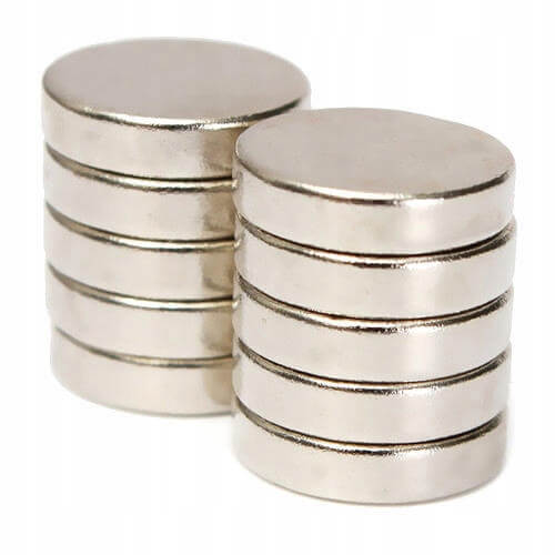 magnete al neodimio cilindrico forte 10x1mm 10 pezzi megamix.sk