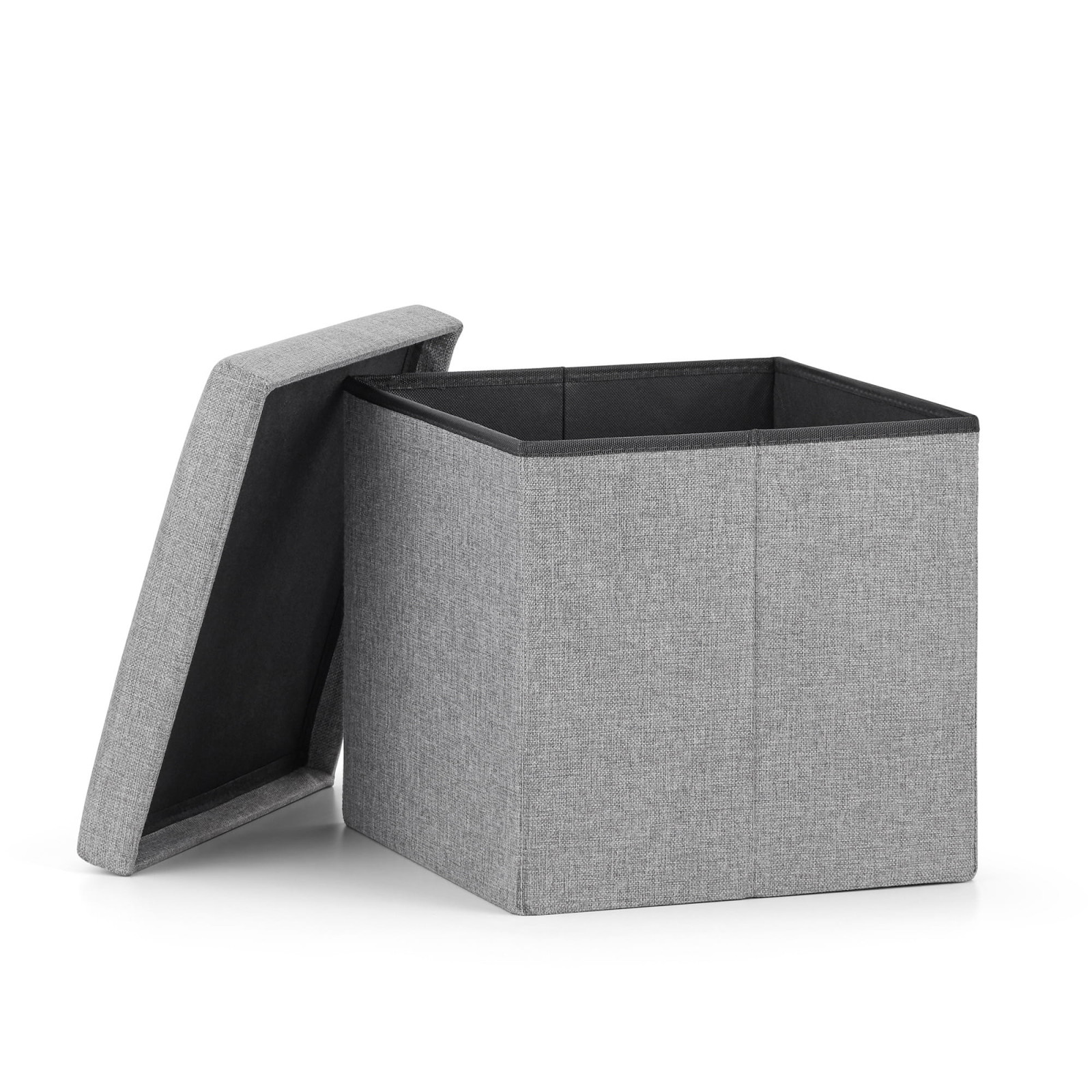 Sedile pieghevole con spazio di stoccaggio L 36x38x38cm grigio megamix.sk