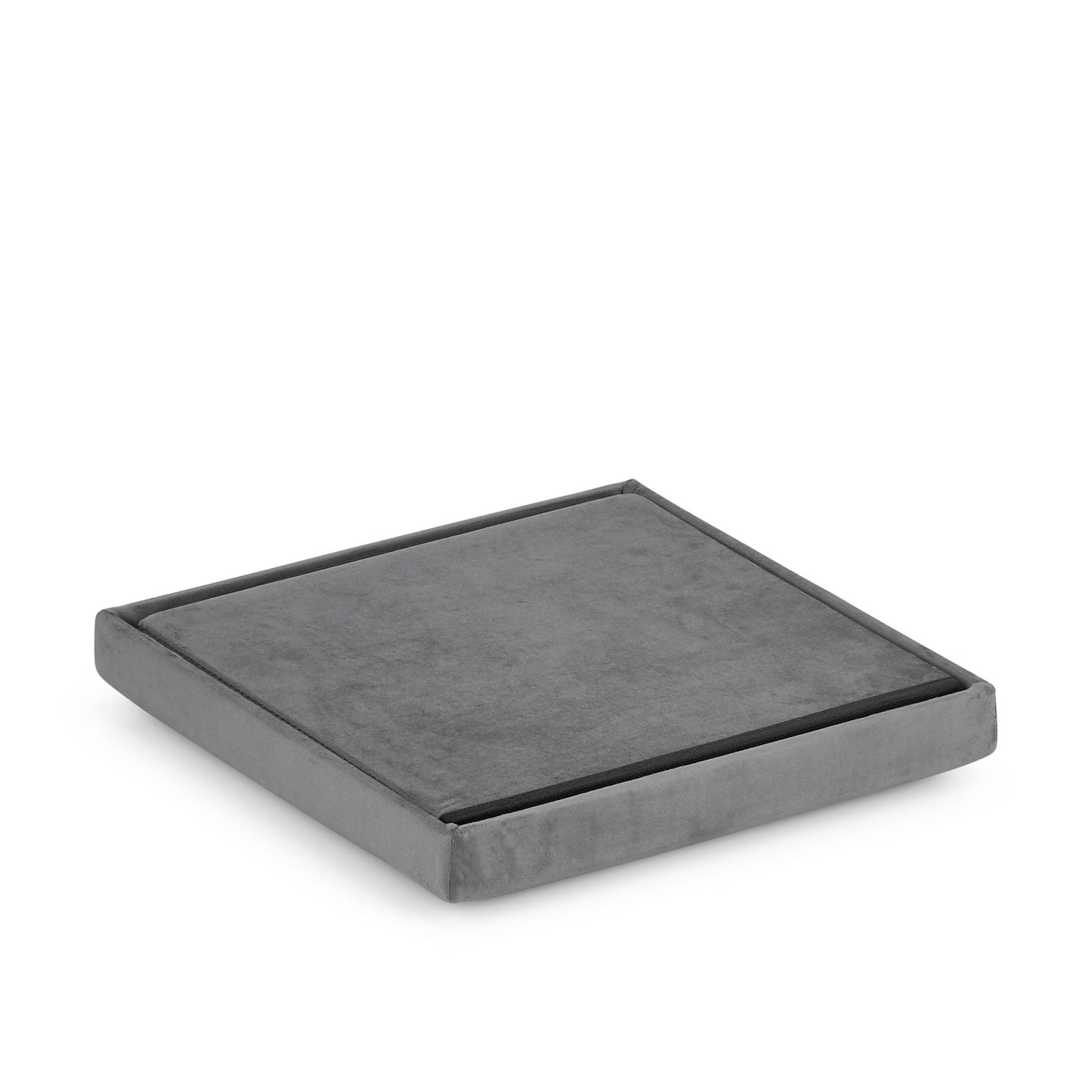sedile pieghevole con spazio di archiviazione L 36x38x38cm velluto grigio megamix.sk