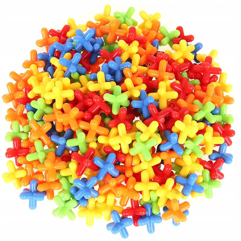 Costruzioni per bambini cannucce connettori 408 pezzi megamix.sk