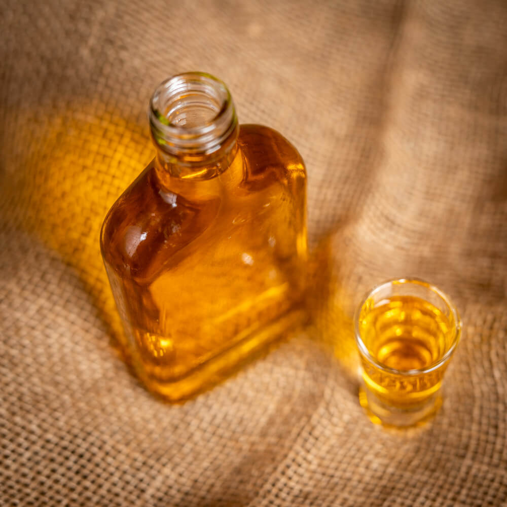 Bottiglia di vetro 200ml 16cm grasso megamix.sk