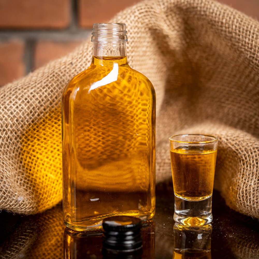 Bottiglia di vetro 200ml 16cm grasso megamix.sk