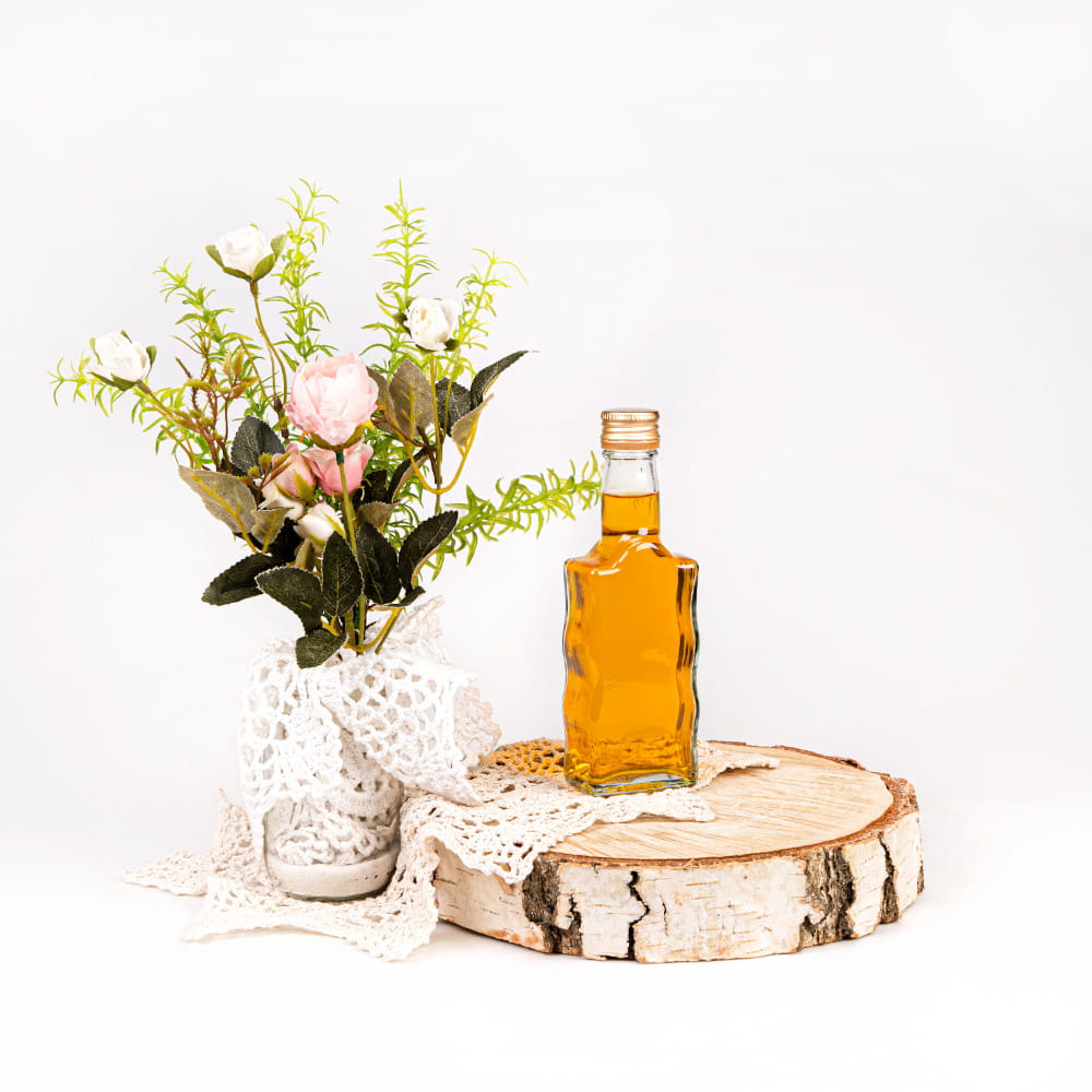 Bottiglia di vetro 200ml 18cm WAVE megamix.sk