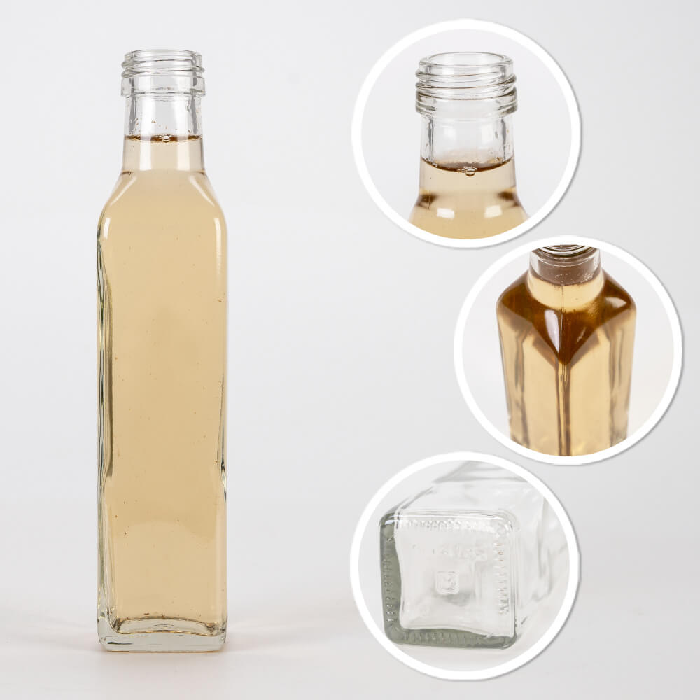 Bottiglia di vetro 250ml 21cm MARASCA megamix.sk