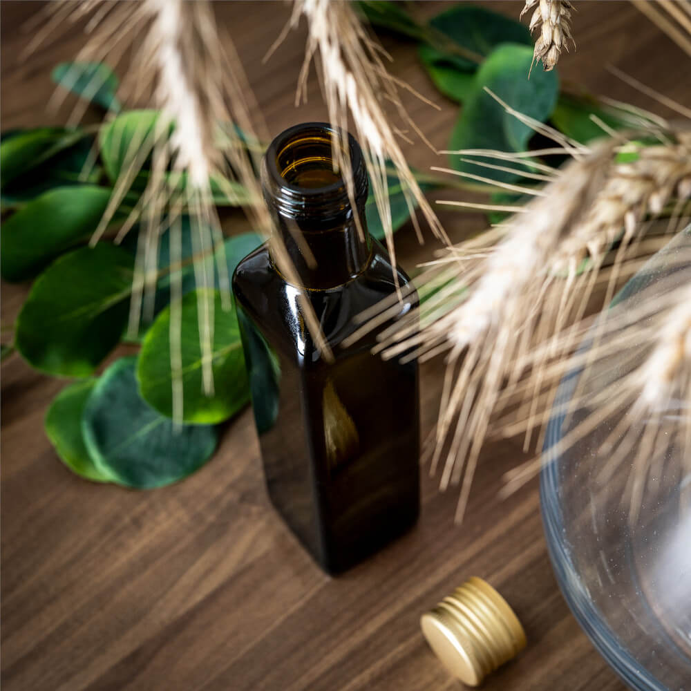 Bottiglia di vetro 250ml 21cm MARASCA oliva megamix.sk