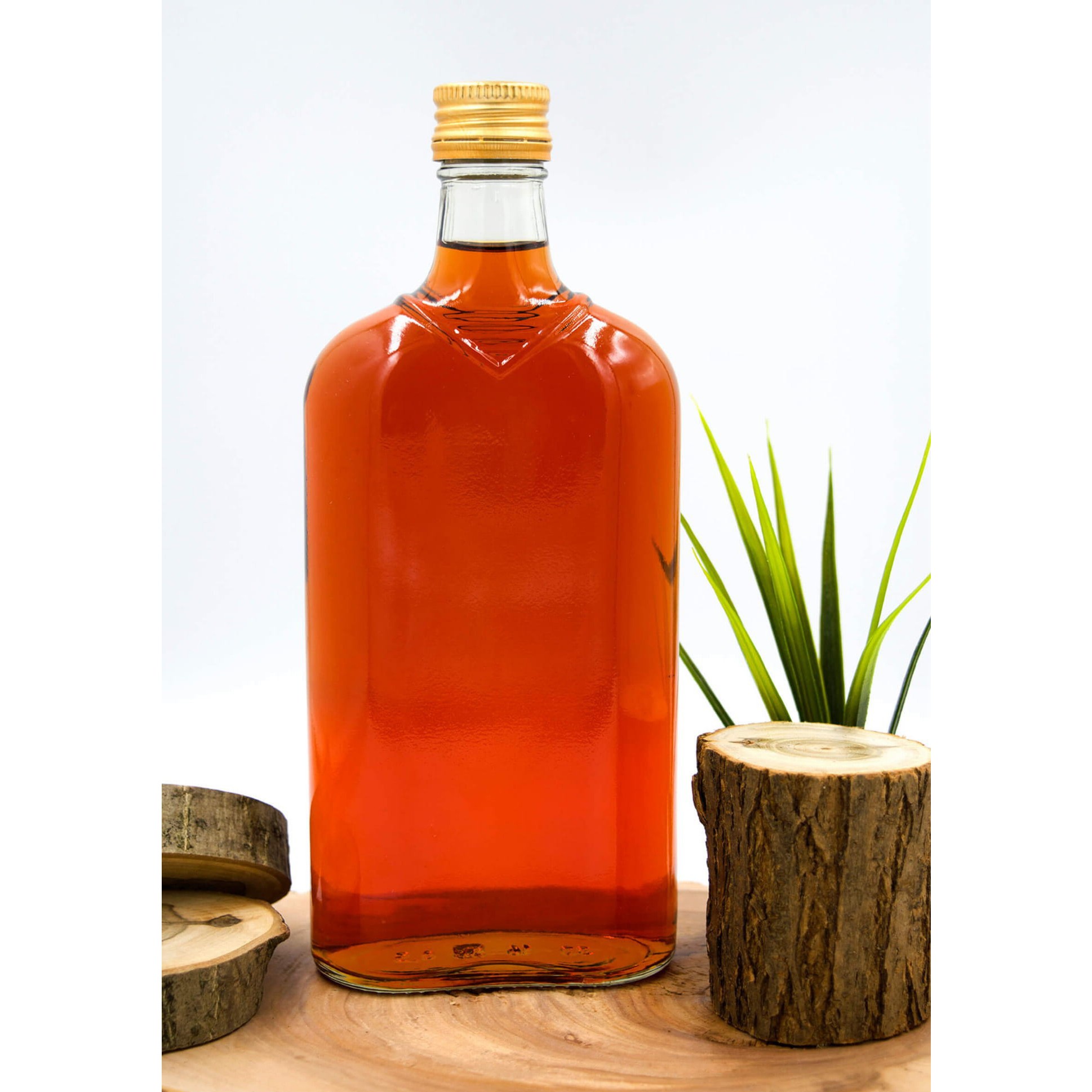 Bottiglia di vetro 500ml 22cm piatta megamix.sk