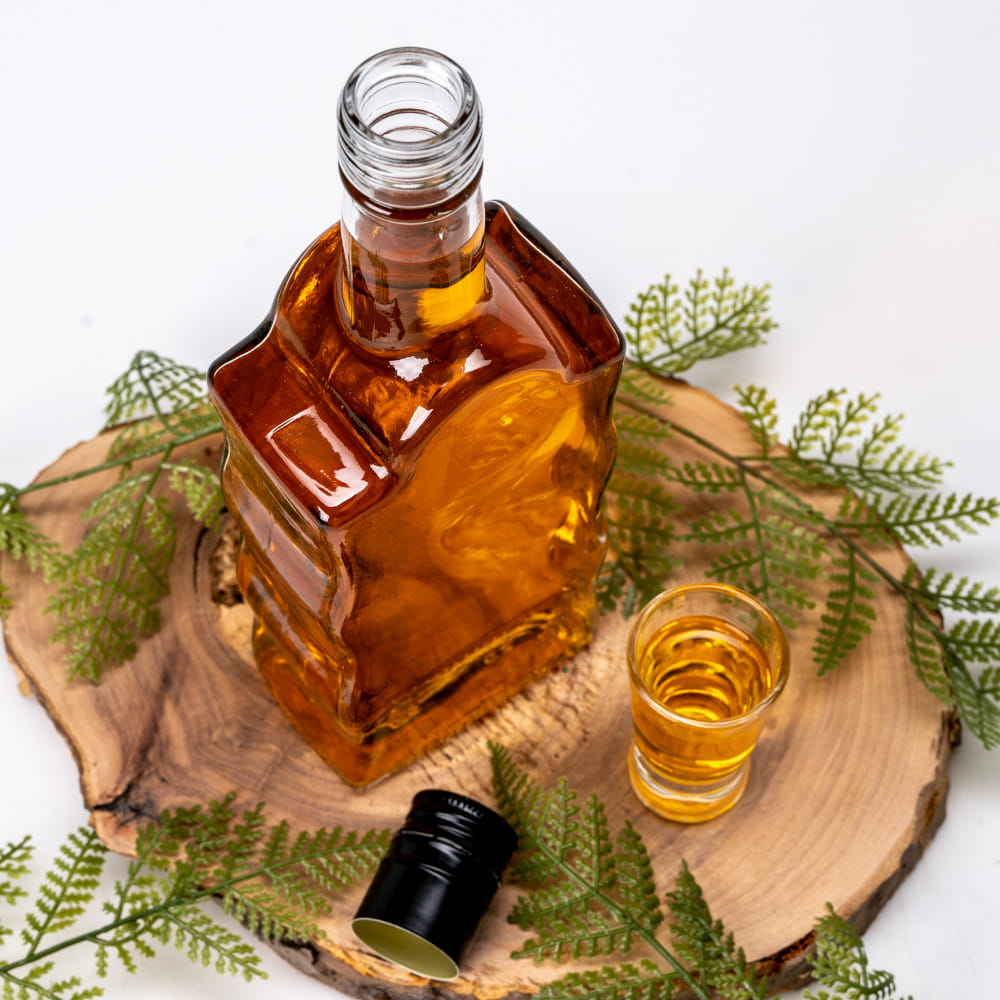 Bottiglia di vetro 500ml 23cm WAVE megamix.sk