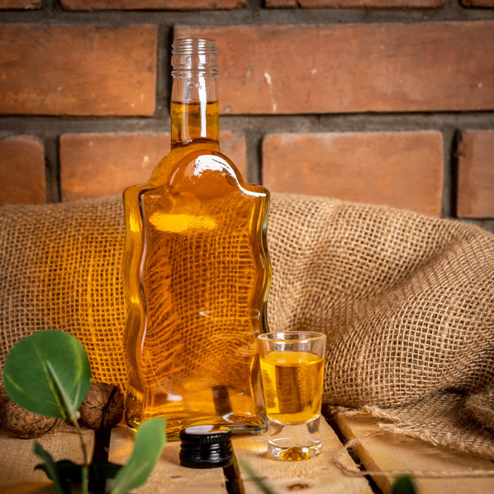 Bottiglia di vetro 500ml 23cm WAVE megamix.sk