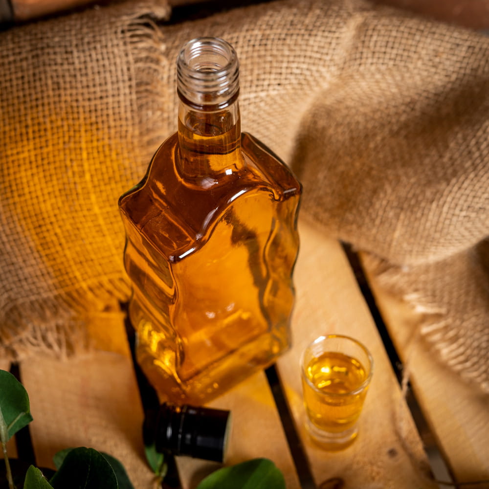 Bottiglia di vetro 500ml 23cm WAVE megamix.sk