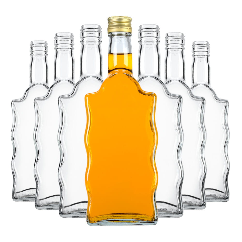 Bottiglia di vetro 500ml 23cm WAVE megamix.sk