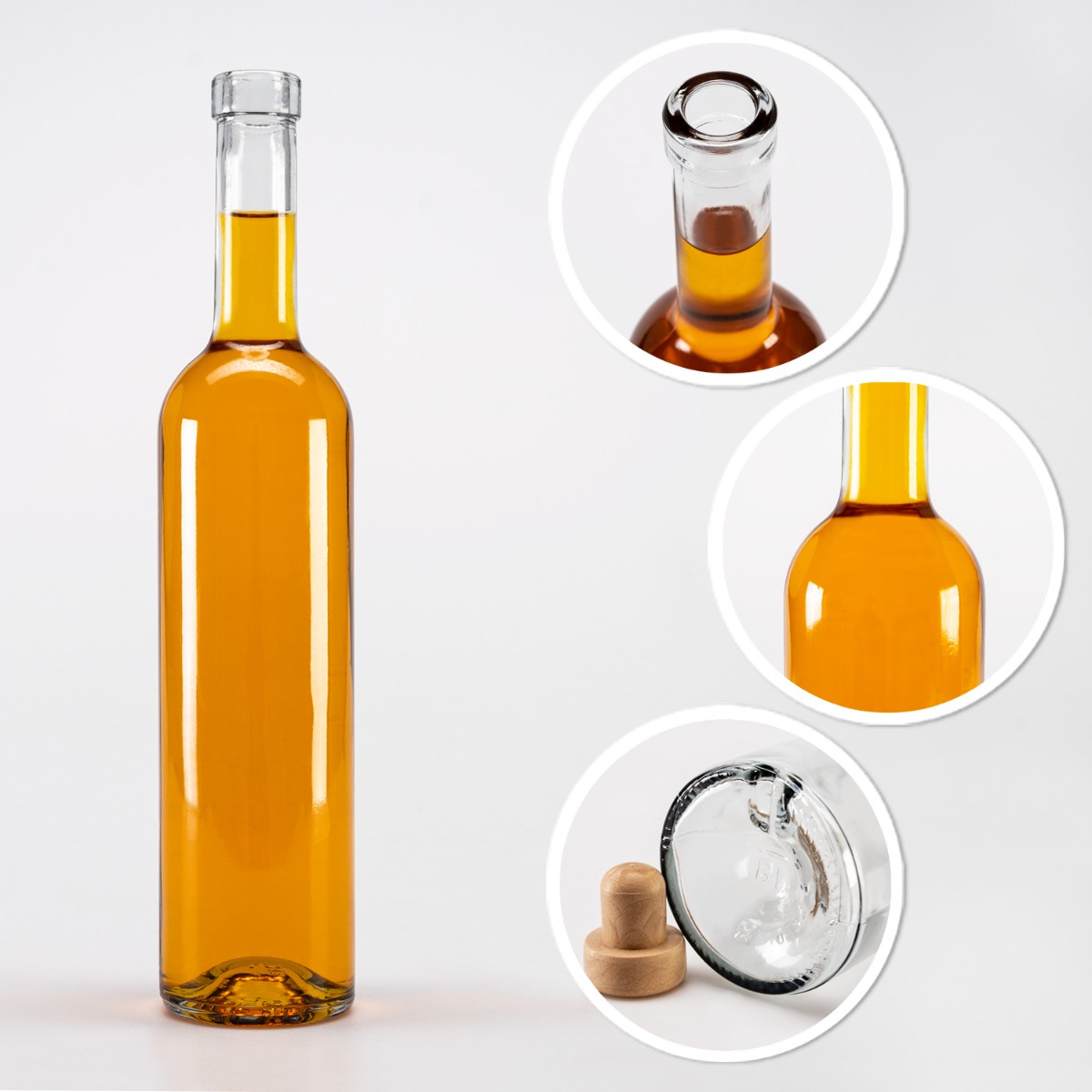 Bottiglia di vetro 500ml 29cm FUTURA megamix.sk