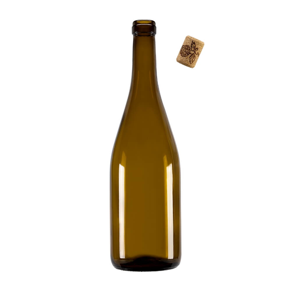 Bottiglia di vetro 750ml 29cm BURGUNDY megamix.sk