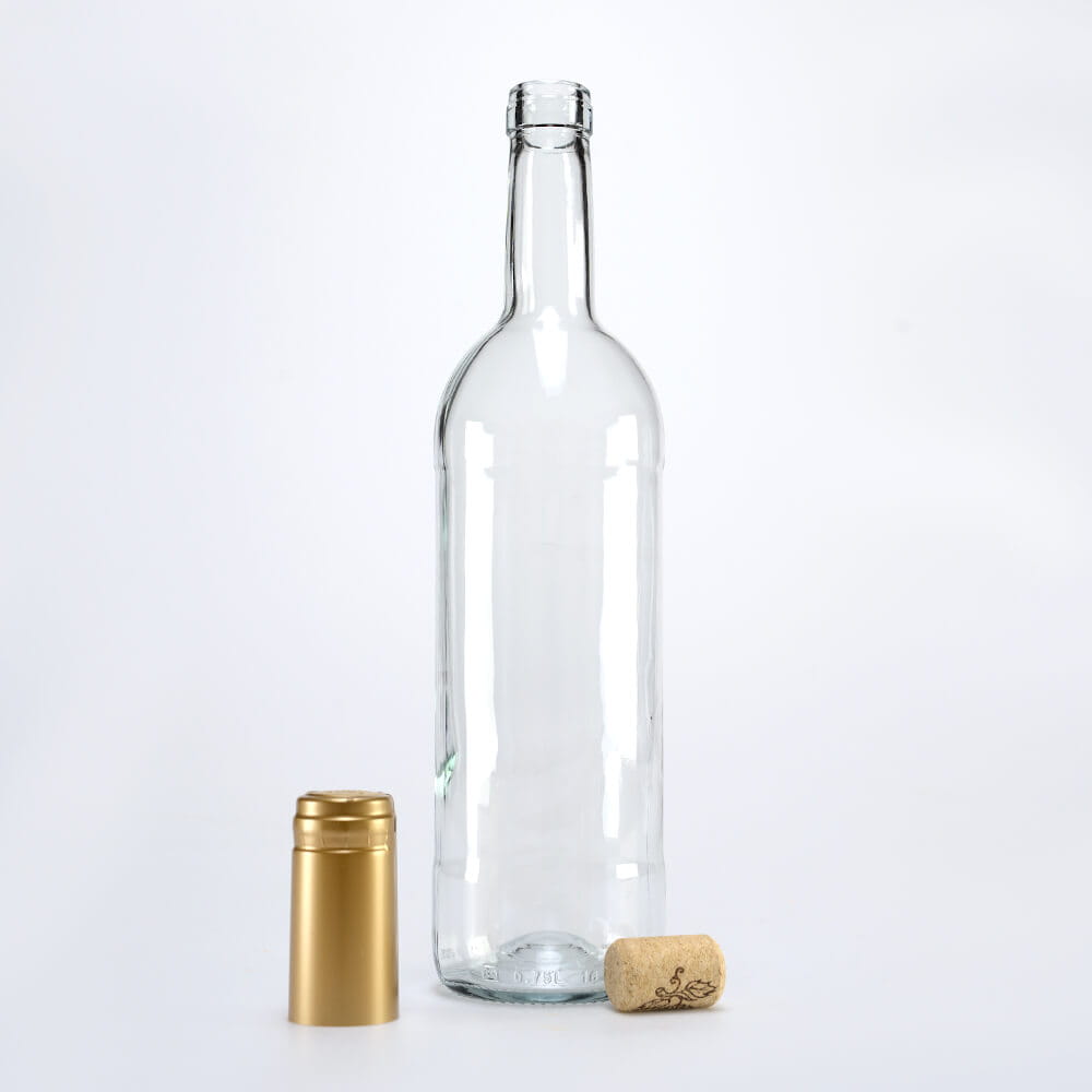 Bottiglia di vetro per vino 750ml 29cm bianca megamix.sk