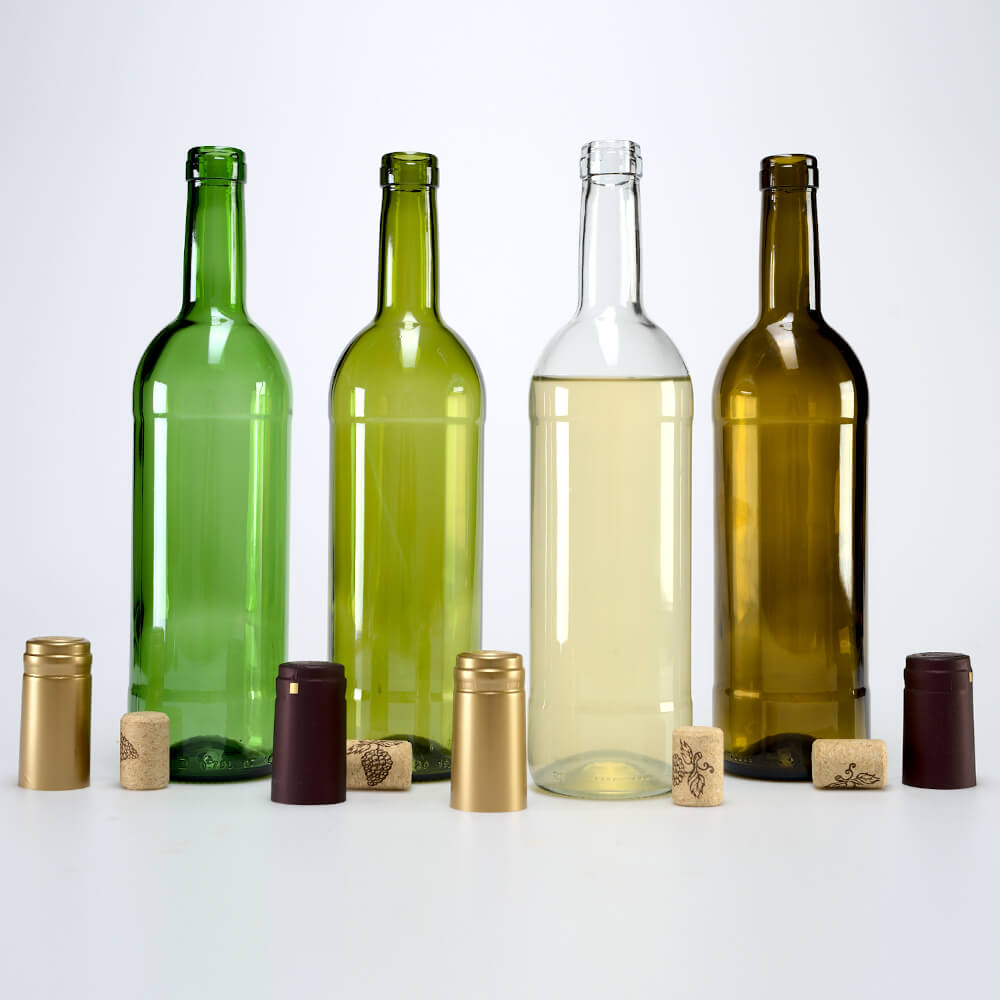 Bottiglia di vetro per vino 750ml 29cm bianca megamix.sk