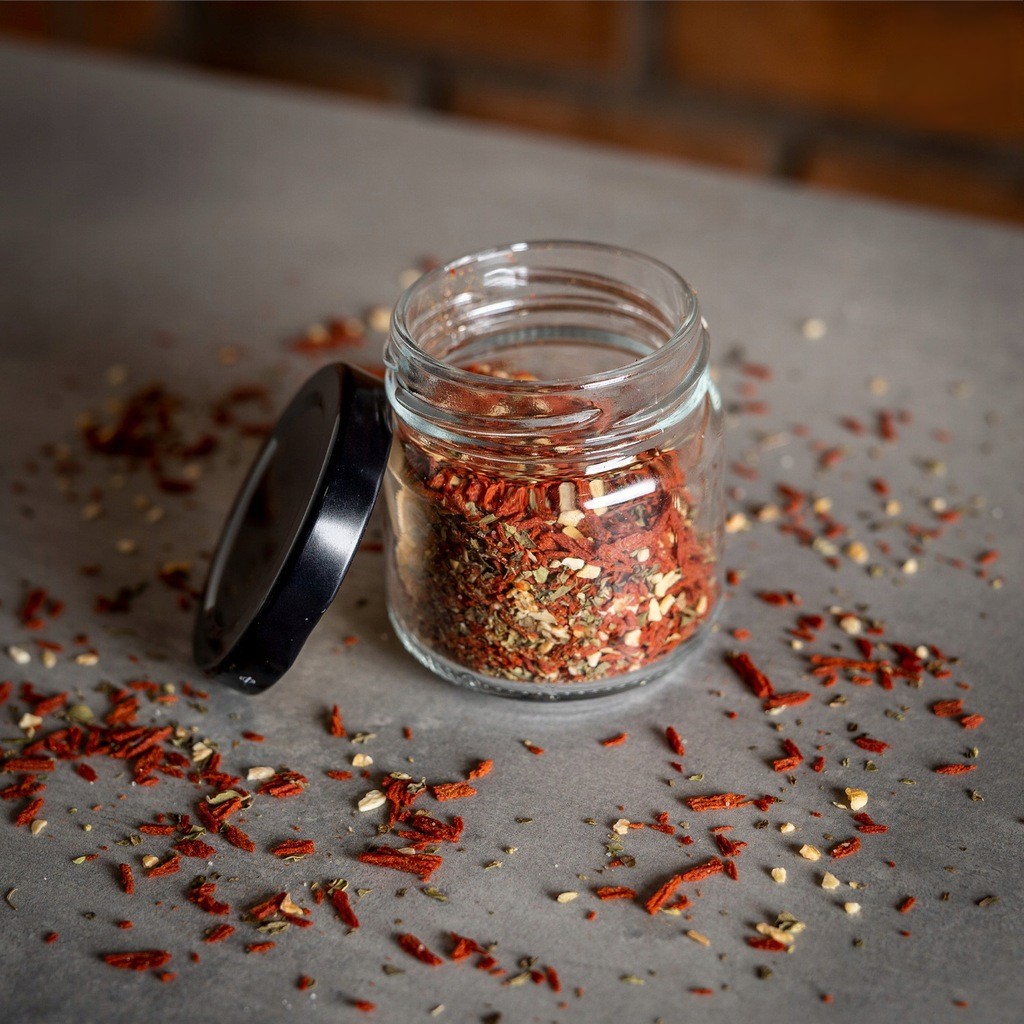 Contenitore in vetro barattolo 100ml 5cm con coperchio megamix.sk