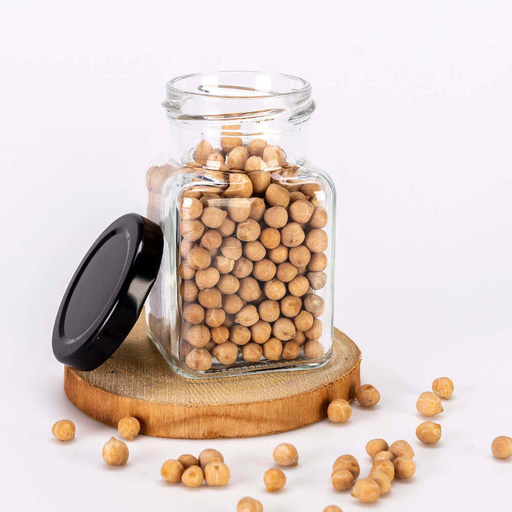 Contenitore di vetro barattolo 150ml 9cm con coperchio megamix.sk