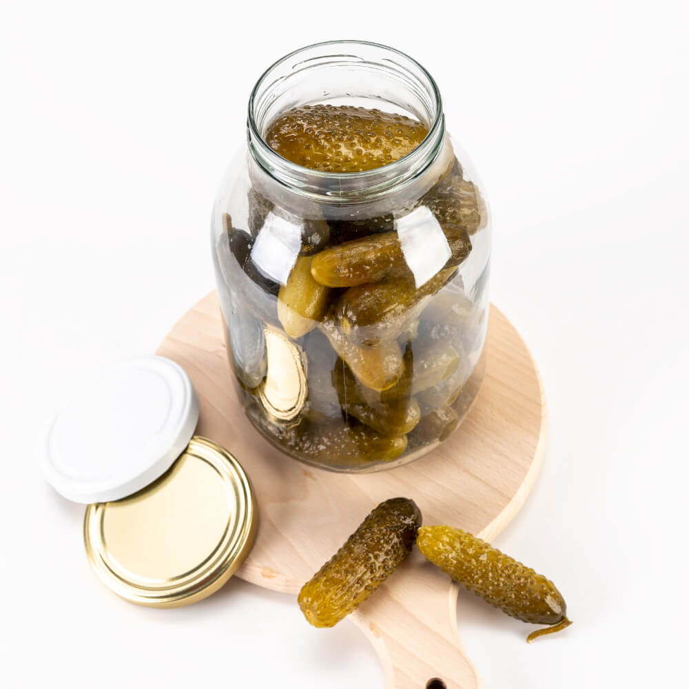 Contenitore di vetro barattolo 3000ml 24cm con coperchio megamix.sk