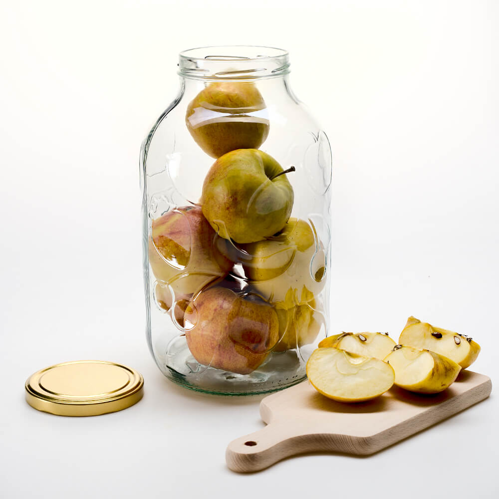 Contenitore di vetro barattolo 5000ml 17cm con coperchio megamix.sk