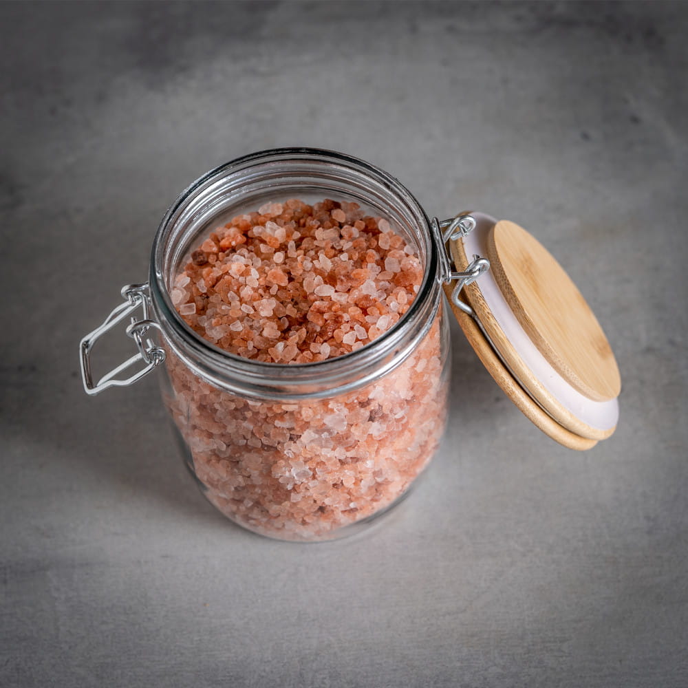 Contenitore di vetro barattolo 700ml 14cm con coperchio di tenuta in legno megamix.sk